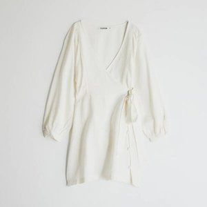 NWT Farrow Violette Wrap Dress (Puff Sleeves)